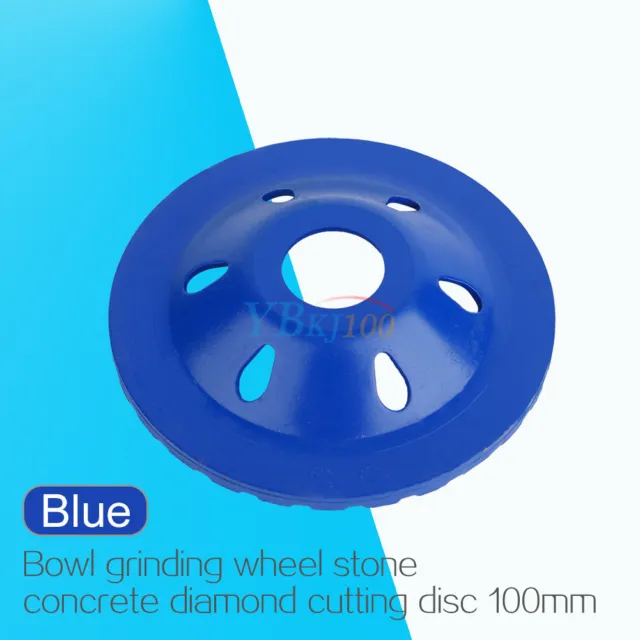 Grinding Concrete Cup Wheel Disc Concrete Masonry Stone Grinder 4&quot; blue