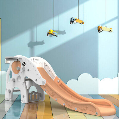 Grand Éléphant Toboggan Bébé Enfants Gris /Orange /Rose Jardin D'Intérieur Toy