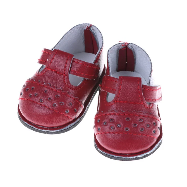 Chaussures De Poupée Bracelet En Cuir Pu Pour 16''Poupées Sha~m'