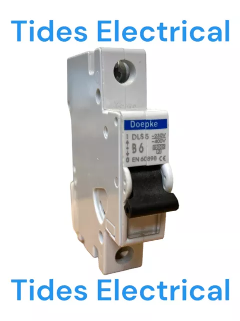 Doepke MCB 6 Amp Single Pole Circuit Breaker Type B DLS 5 B6