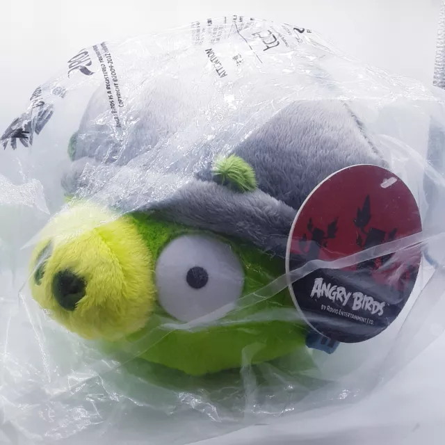 RARE NOS VINTAGE Angry Birds Green Bad Piggy Helmet Pig Plush 2012 NEW 8 203.01 PicClick AU