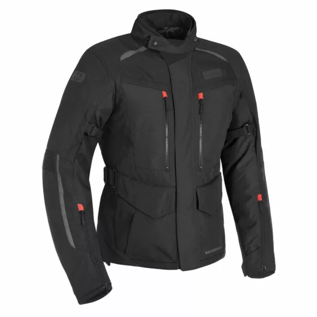 Oxford Continental Advanced Motorrad Textil wasserdichte Jacke - schwarz 2