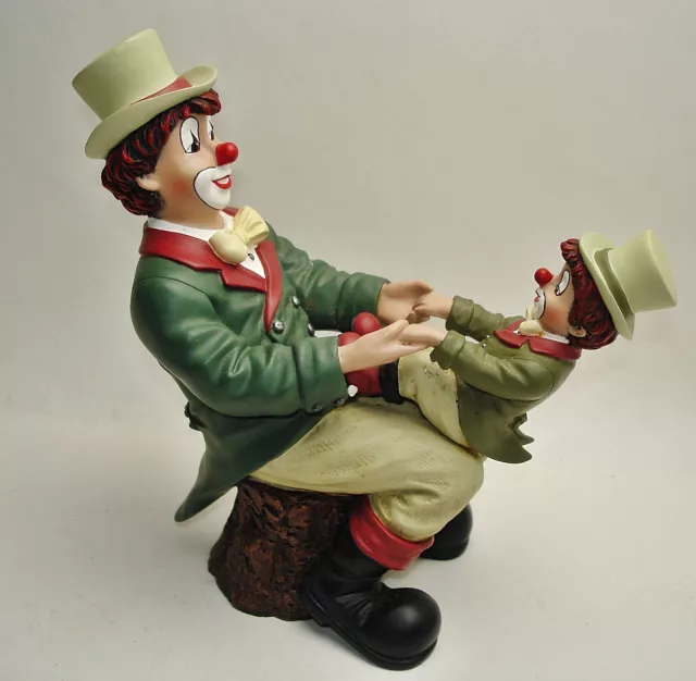 Gilde Clown Editionsfigur 2004 Dann macht der Reiter plumps  16 cm