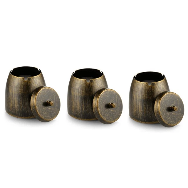 3X Portabrezza con Acciaio Inox, Posacenere Antivento e Pioggia, con Ru T4J8