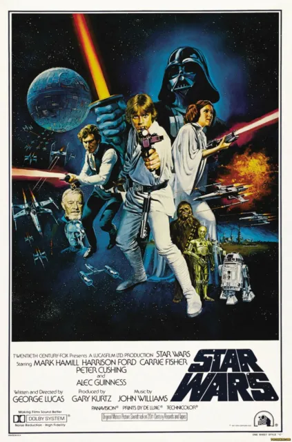 Star Wars Episode IV - Poster (A0-A4) Film Movie Picture Art Wall Decor Actor