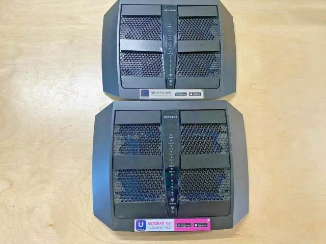 Per Parti x2 NETGEAR R8000P Nighthawk X6S 1000 Mbps 4 Porta Tri-Band Wifi Router