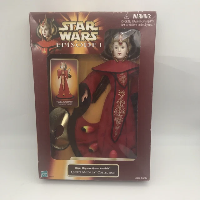 Queen Amidala Doll Star Wars Episode 1 Royal Elegance 12" Hasbro 1998 Vintage