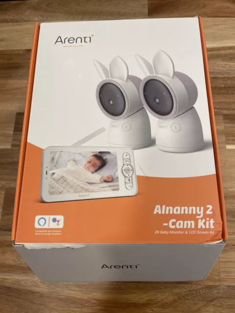 ARENTI Video Smart Baby Monitor 2K Ultra HD WiFi Camera Alnanny 2 Cam Kit