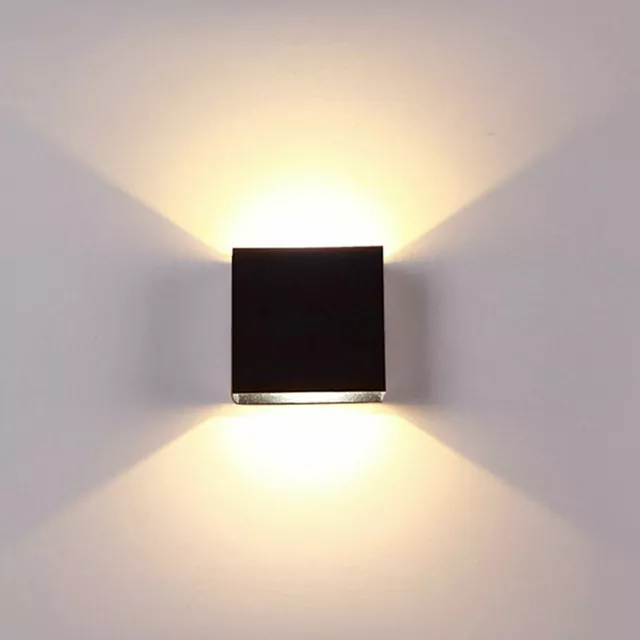 Modern LED Wall Lights Up Down Cube Sconce Lighting Fixture Lamp Indoor Decor
