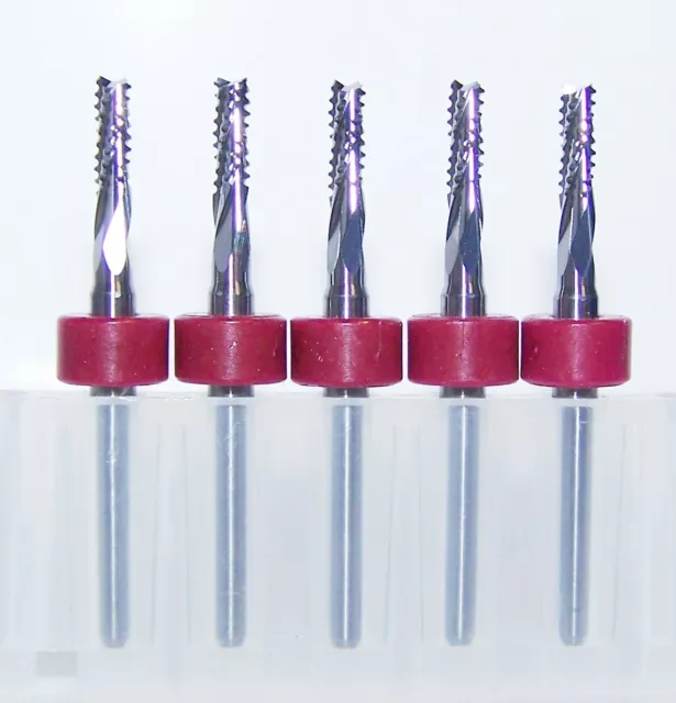 (5) 2.54mm (.1000") CHIPBREAKER CARBIDE ROUTER BURRS FT KEMMER KTCMFBI100035002R