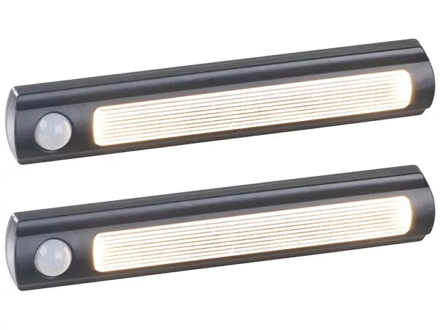 2 LAMPES DE placard sans fil à LED avec détecteur - 25 lm - Noir - Luminea  EUR 20,95 - PicClick FR