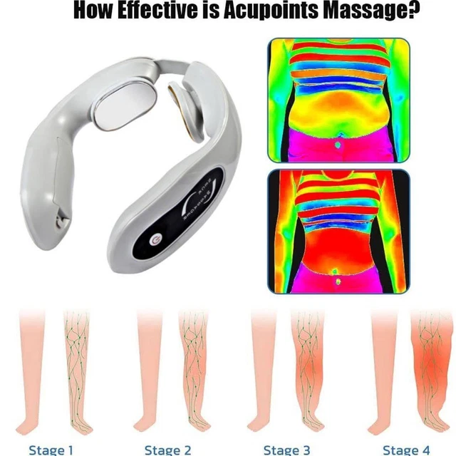 EMS Neck Acupoints Lymphvity Massage Device, Intelligent Neck Massage Y6H7
