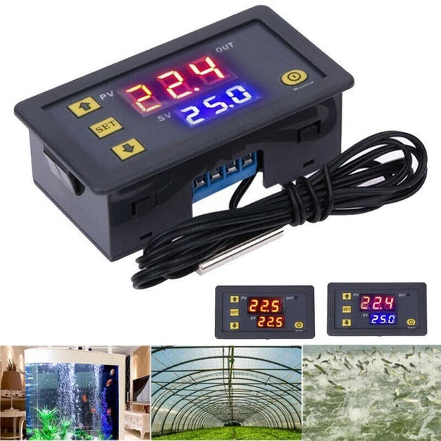 Digital LED Temperature Controller Temp Sensor Thermostat Control Switch Relay