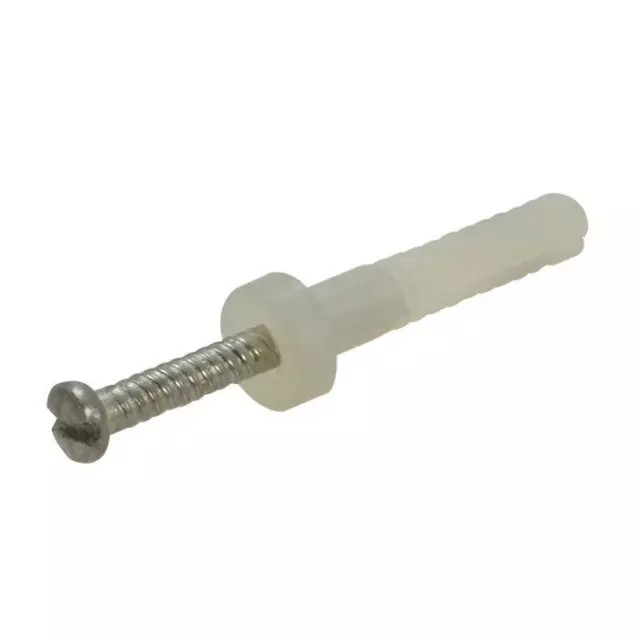 G304 Stainless Steel Round Head Nylon Anchor Nail In Pin Knock