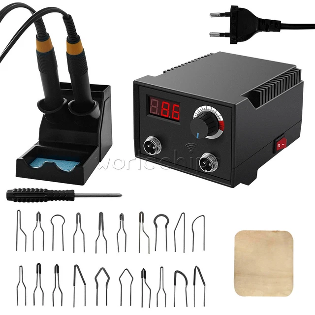 100W Digital Pyrography Machine Electric Soldering Iron Set Wood Burning Tool