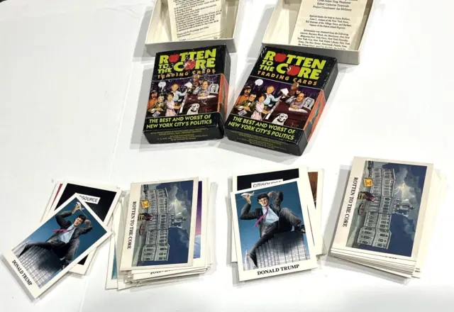 DONALD TRUMP 1989 Rotten to the Core Complete Set 1-36 Trading Cards Lot of {2}