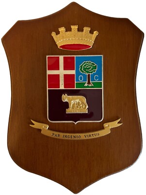 CREST DISTINTIVO STEMMA ARALDICO DI TRANI TROFEO D'ARMI ESERCITO ITALIANO BARI? 