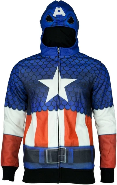 Captain America Men's Costume Hoodie