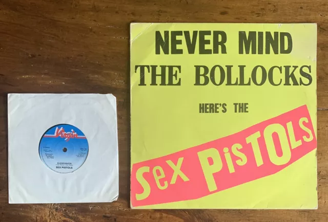 Sex Pistols A-3 B-1 Never Mind The Bollocks + Submission 7” Vinyl LP Record RARE