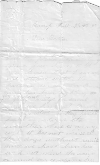 Two Civil War Letters: Gen. Rosecans Fighting Sessionists At Gauley Bridge