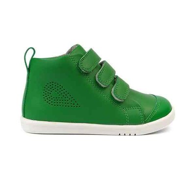 scarponcino sportivo in pelle verde smeraldo Hi court Bobux Bobux I-Walk 