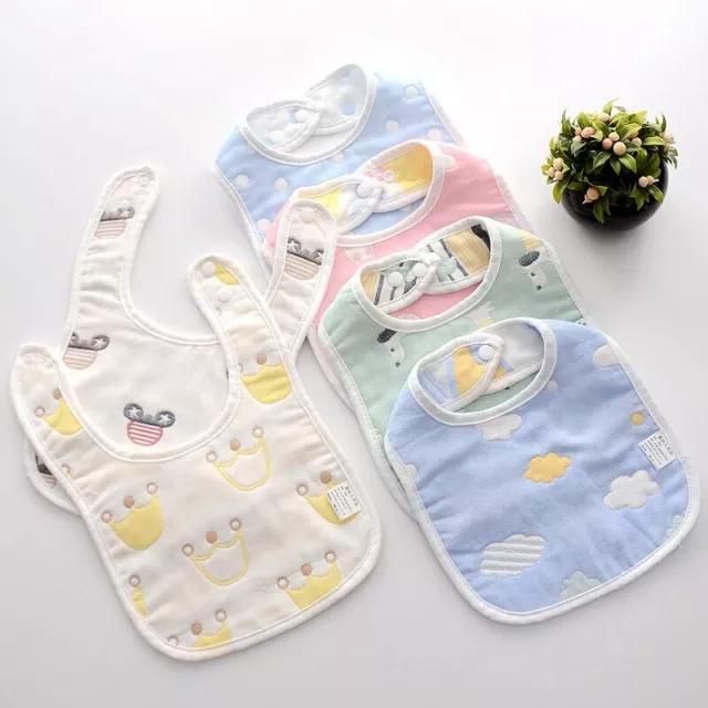 Baby Saliva Bib Bavoir Bébé Salive Serviette En Coton à Imprimé Animal Et Salive