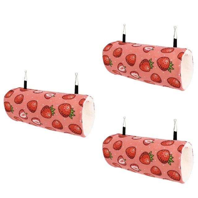 3 Pcs Chinchilla Hideout House Hamster Hammock Guinea Pig Bed Hideout