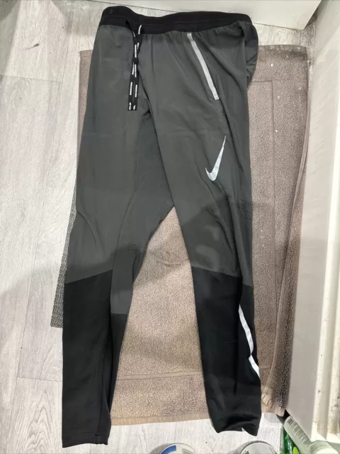 NIKE SHIELD SWIFT Men Running Reflective Trousers Pants - Black Bv5066-010  - 2Xl £64.99 - PicClick UK