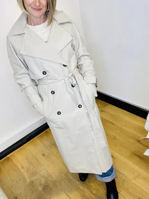 Brand New Tag £85 Sizes 16 To 20 Trench Coat Big Store Brand Removable Hood