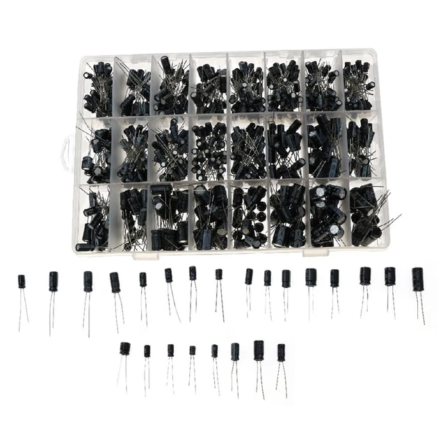 630 StüCke 24 Arten Elektrolytkondensatoren 0.1UF-1000UF Kondensator SäTze Y7E1