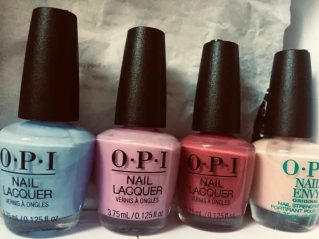 Opi 4 Mini Vernis A Ongles Collection  Summer Nail Lacquer Blue Pink Grenadine