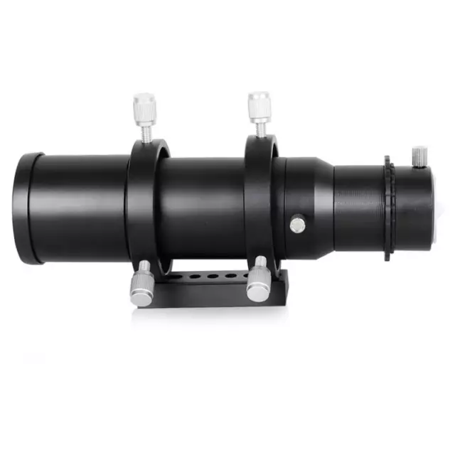 Mira buscadora de 50 mm y guía multiuso para astrotelescopio negro