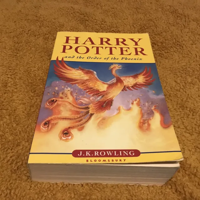 HARRY POTTER & the ORDER of the PHOENIX. UK FIRST EDITION FIRST PRINT  P/B BOOK