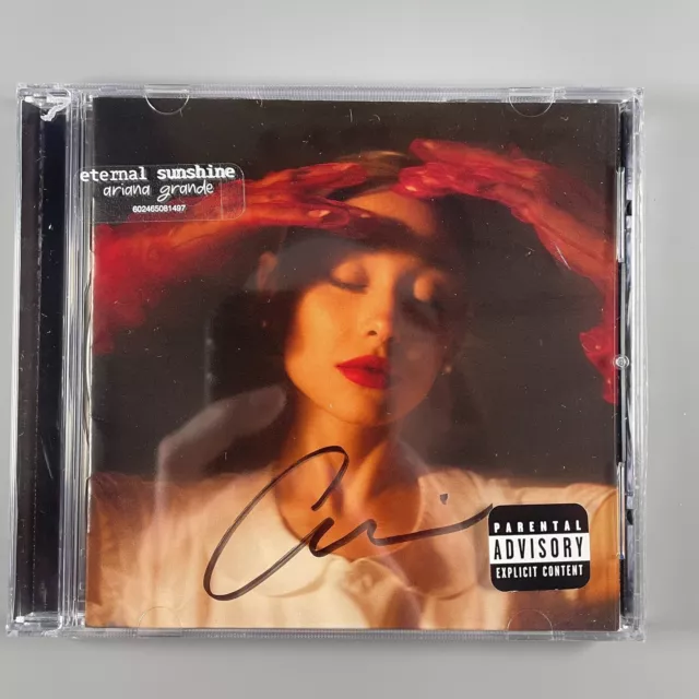 Ariana Grande Eternal Sunshine Hand Signed Autographed CD Sealed New
