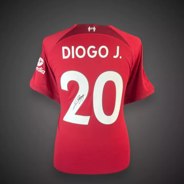 22/23 Season Signed Liverpool Shirt By Diogo Jota Private Signing Bid From £75