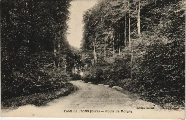 CPA LYONS-la-FORET Foret de Lyons - Route de Morgny (1160367)