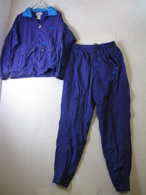 Vintage 90s IXSPA Sport  Full Zip Track suit nylon purple sz M