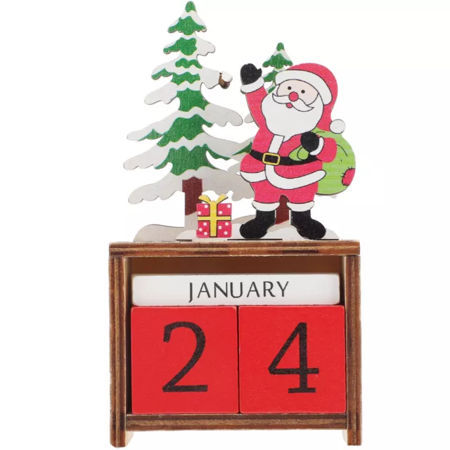 Suministros de Navidad Calendario de Adviento Bloques Estante Decoración Artículos Decoraciones para niños