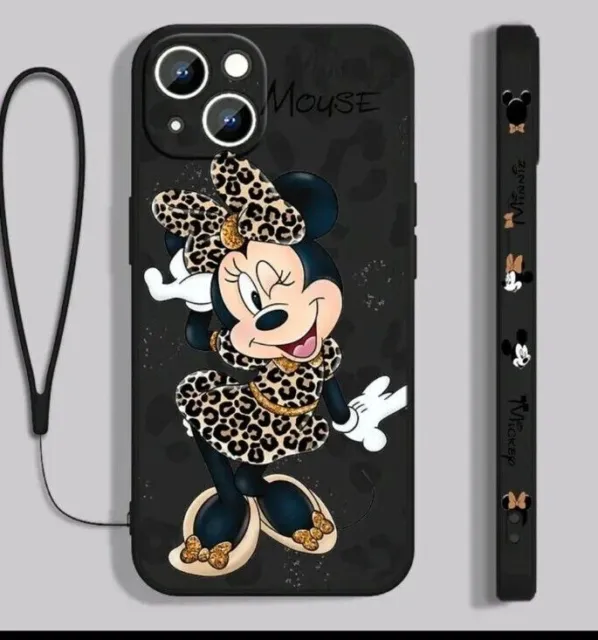 Cover Disney Minnie Mouse Iphone 14 13 12 11 Pro Max Plus XS XR X  custodia