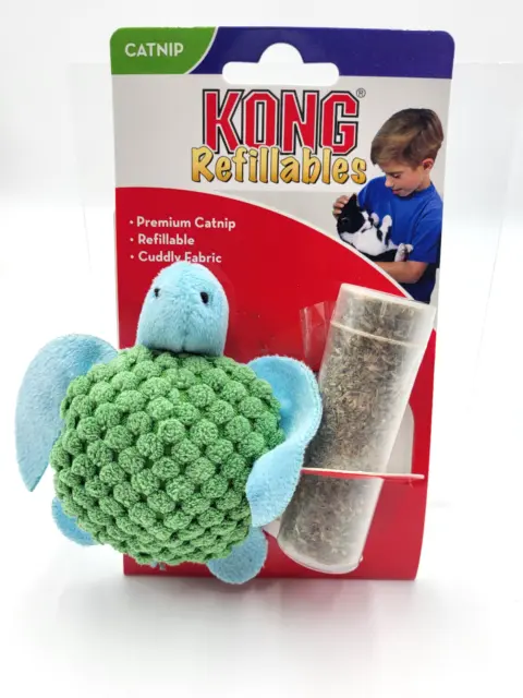 Kong Refillables Catnip Turtle Plush Cat Toy