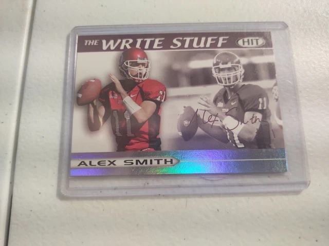 2005 SAGE Hit The Write Stuff Alex Smith #11 Rookie RC