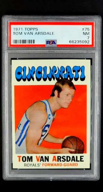 1971 Topps 75 Tom Van Arsdale CIncinnati Royals Vintage Basketball Card PSA 7 NM