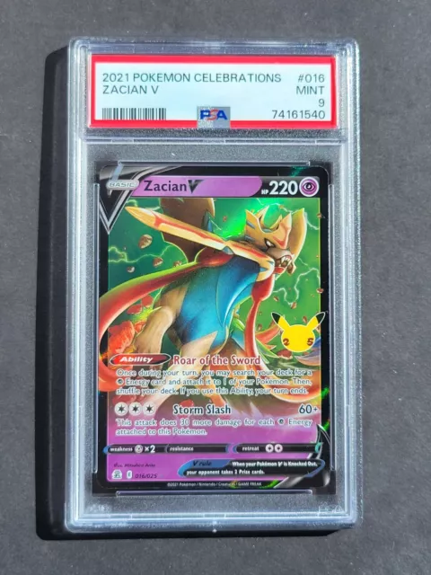 Zacian V - Celebrations Pokémon card 016/025