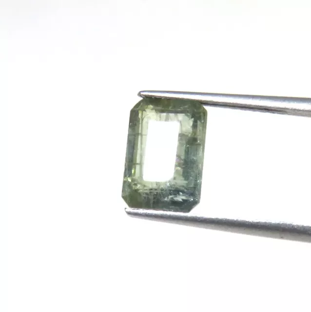 Vert Naturel Saphir Pierre Précieuse 9x6.5mm à Facettes Coupe Baguette SA-63