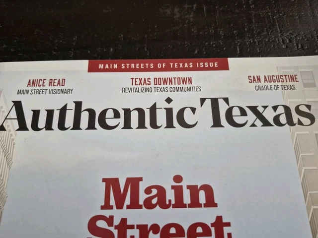 AUTHENTIC TEXAS MAIN Streets Downtown Issue Travel Tourist Magazine ...