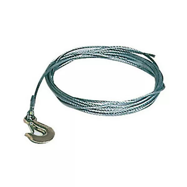 Cable pour treuil de remoruqe - 5 mm x 7.5 M Alciumpeche