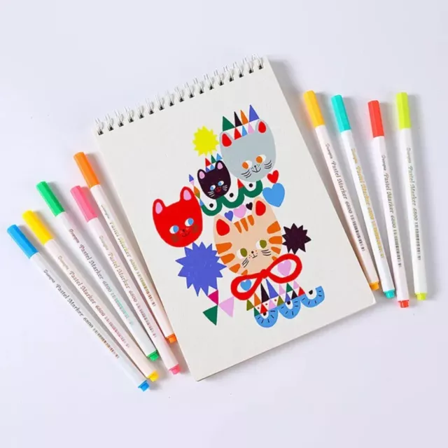 Non-toxic Colors Acrylic Pastel Marker Pen Cute School Supplies  Student
