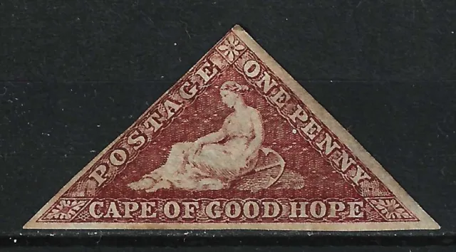 CAPE OF GOOD HOPE SG18 1863 1d Deep Carmine-Red, Mounted Mint
