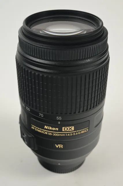 Nikon AFS Nikkor 55-300mm f/4.5-5.6G DX ED VR SWM Telephoto Camera Lens #6796405