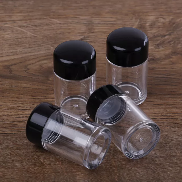 1~3Pcs 10ml clear empty cosmetic bottle sifter jars container screw lid O'P2 Le